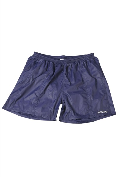U375 online ordering line mountain sports shorts supply sweat long-distance running net color invisible zipper back pocket sports pants specialty store dark blue 100% polyester detail view-5